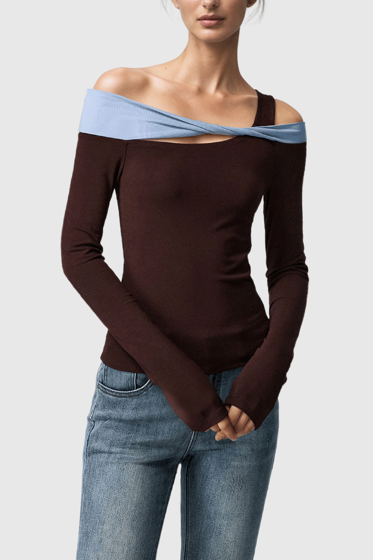 Tabitha Kesikli Bükümlü Bodycon Üst - 3. görünüm