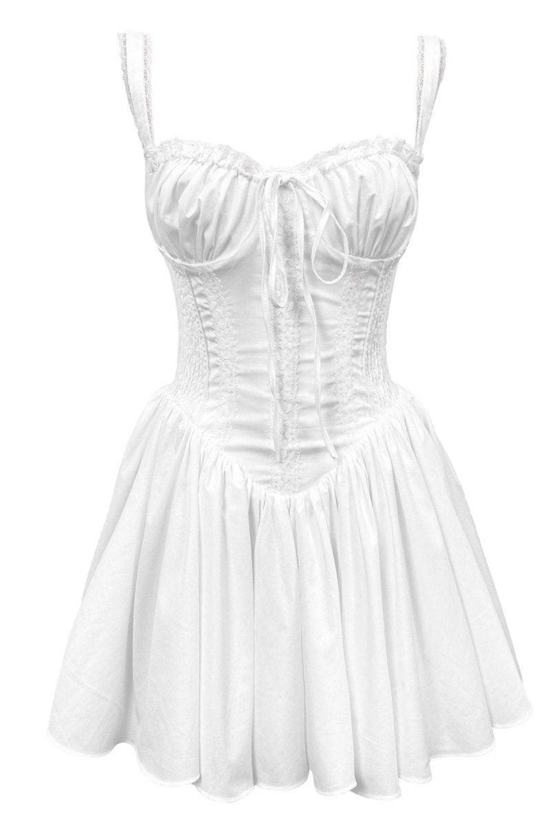Agnes Dantelli Korse Mini Puf Elbise - 2. görünüm
