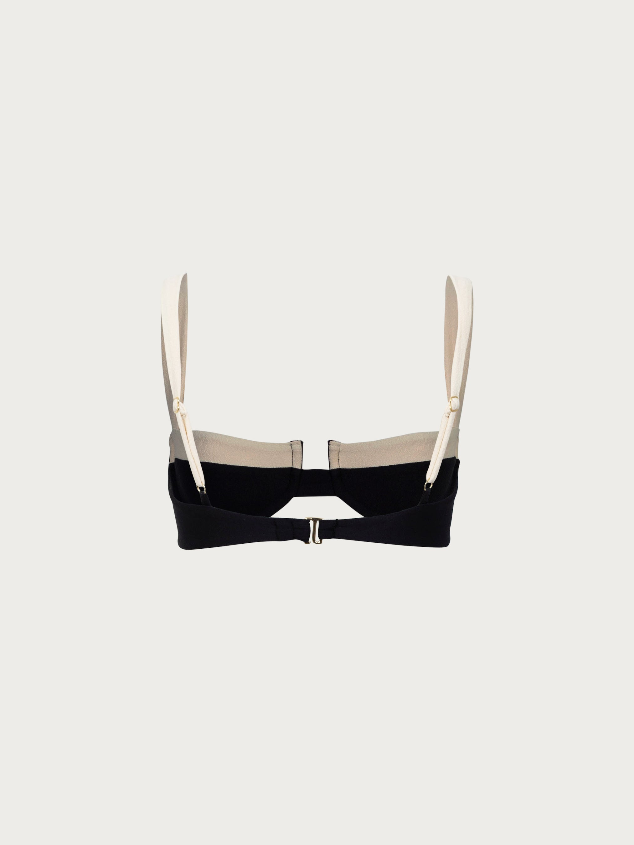 Balenli Bikini Takım- Siyah/Krem