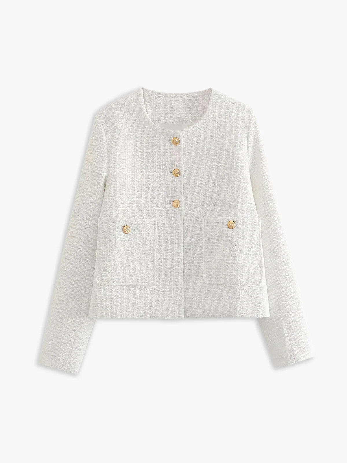Ivana Tweed Blazer - Beyaz
