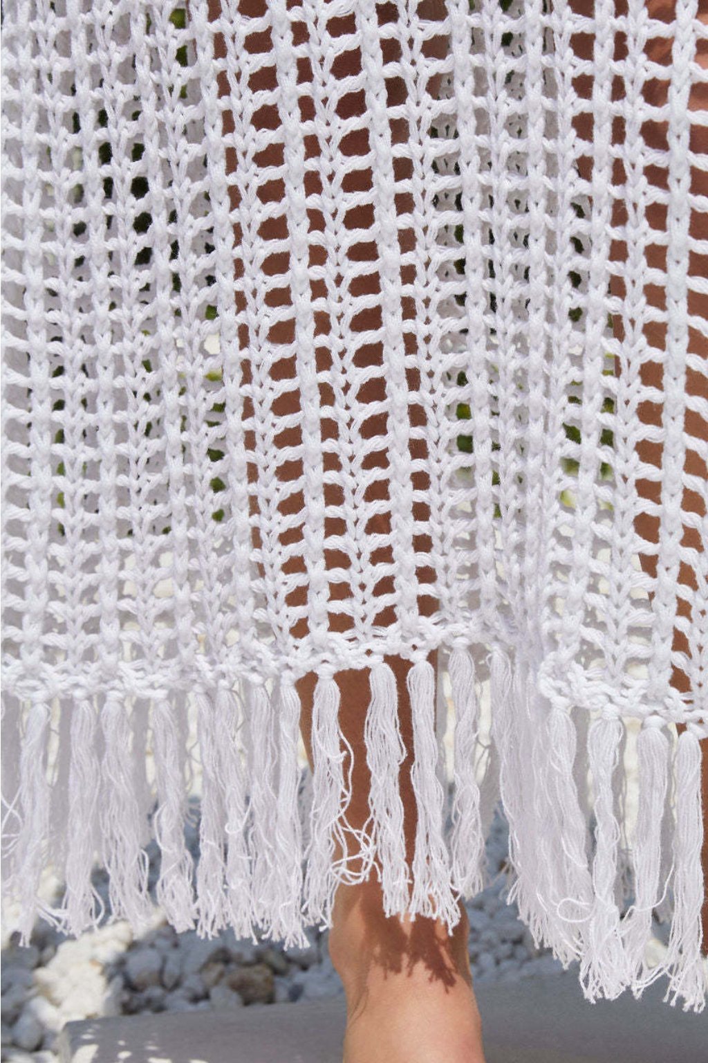 Dale Crochet Maxi Örtbas Maxi Elbise