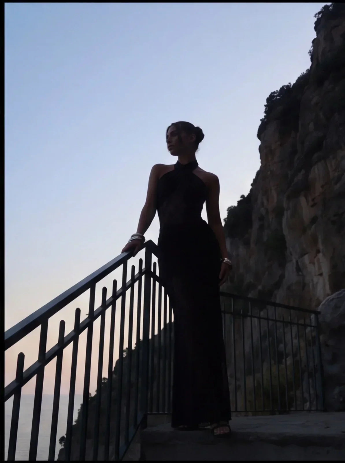 Dantel Detaylı Maxi Dress