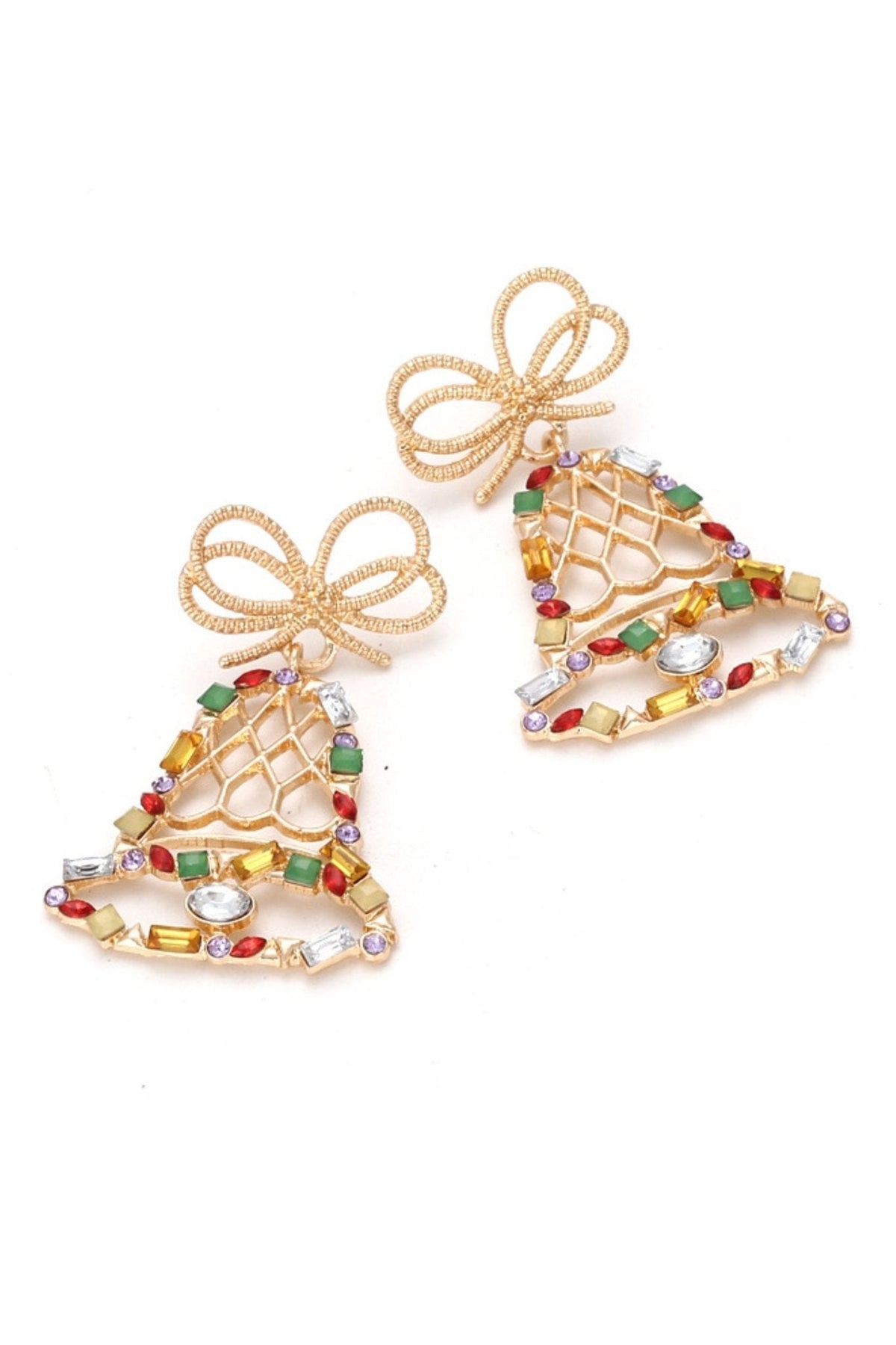 Jingle Bells Pırlanta Damla Küpe - 2. görünüm