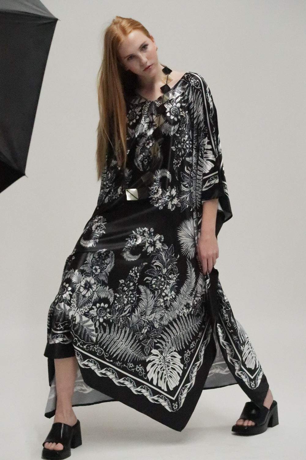 Simone Baskılı Maxi Kaftan