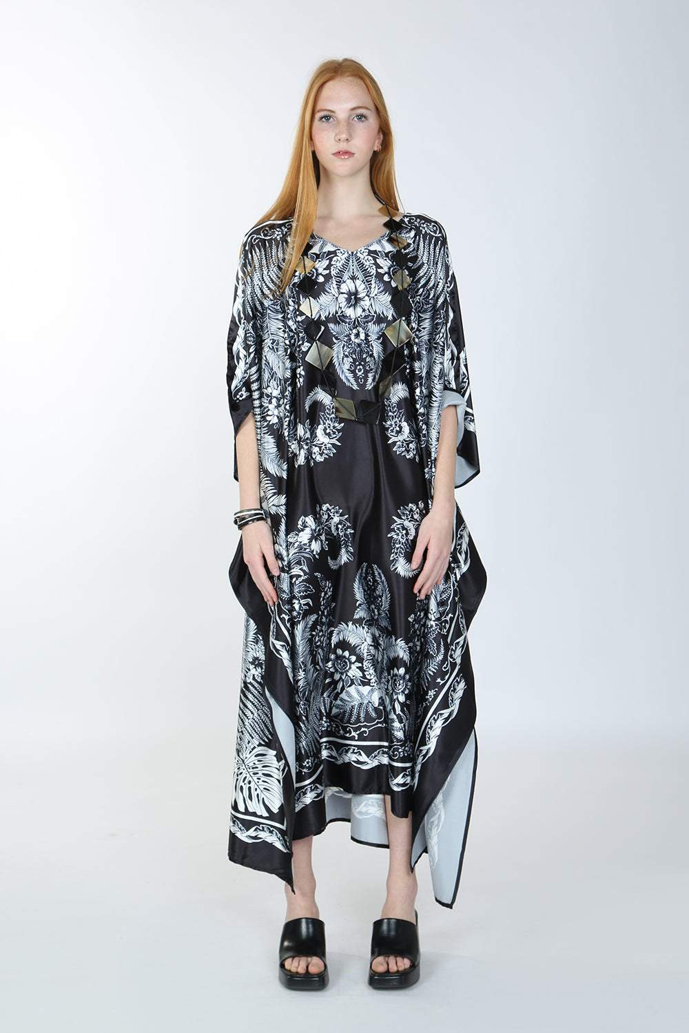 Simone Baskılı Maxi Kaftan