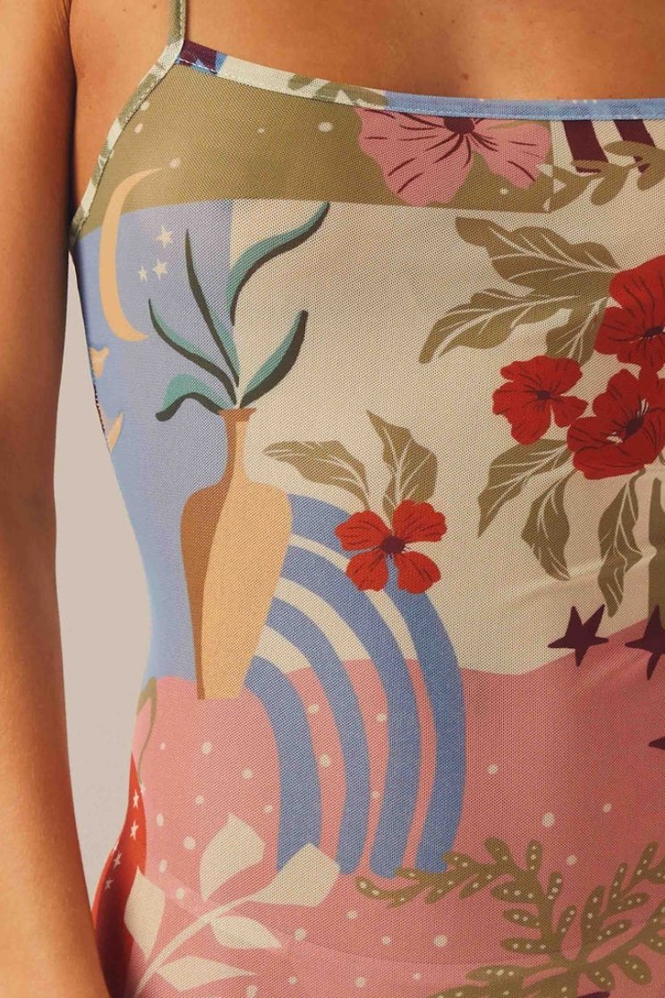Heloise Baskılı Maxi Slip Elbise
