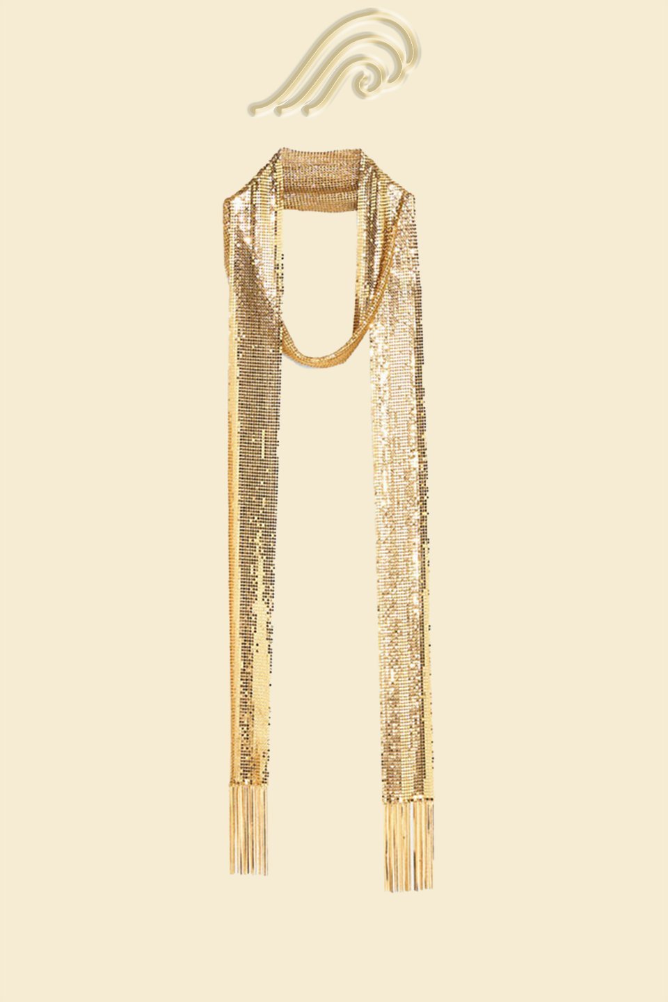 Metalik Püsküllü İnce Eşarp - 3. görünüm