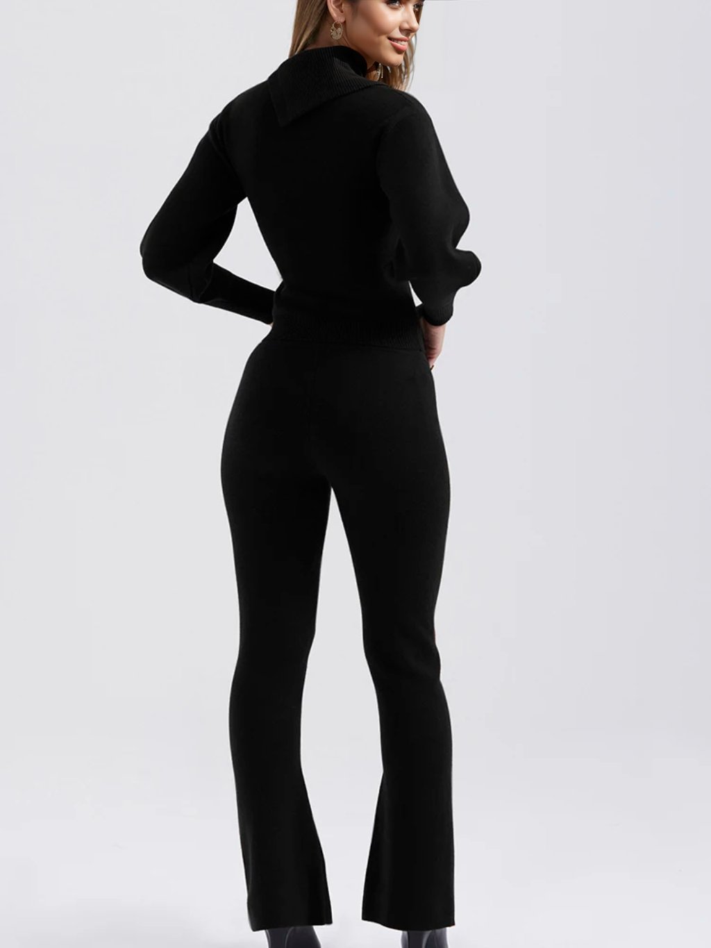 Sheila Yüksek Yaka Örgü Takım - 8. görünüm