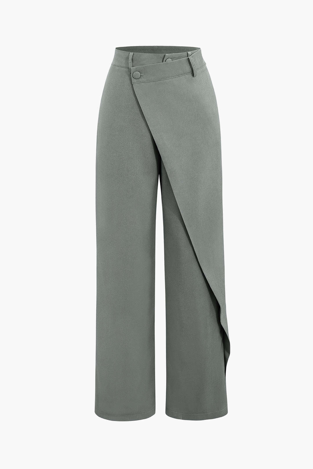 Drape Kruvaze Düz Paça Takım Pantolon - 11. görünüm