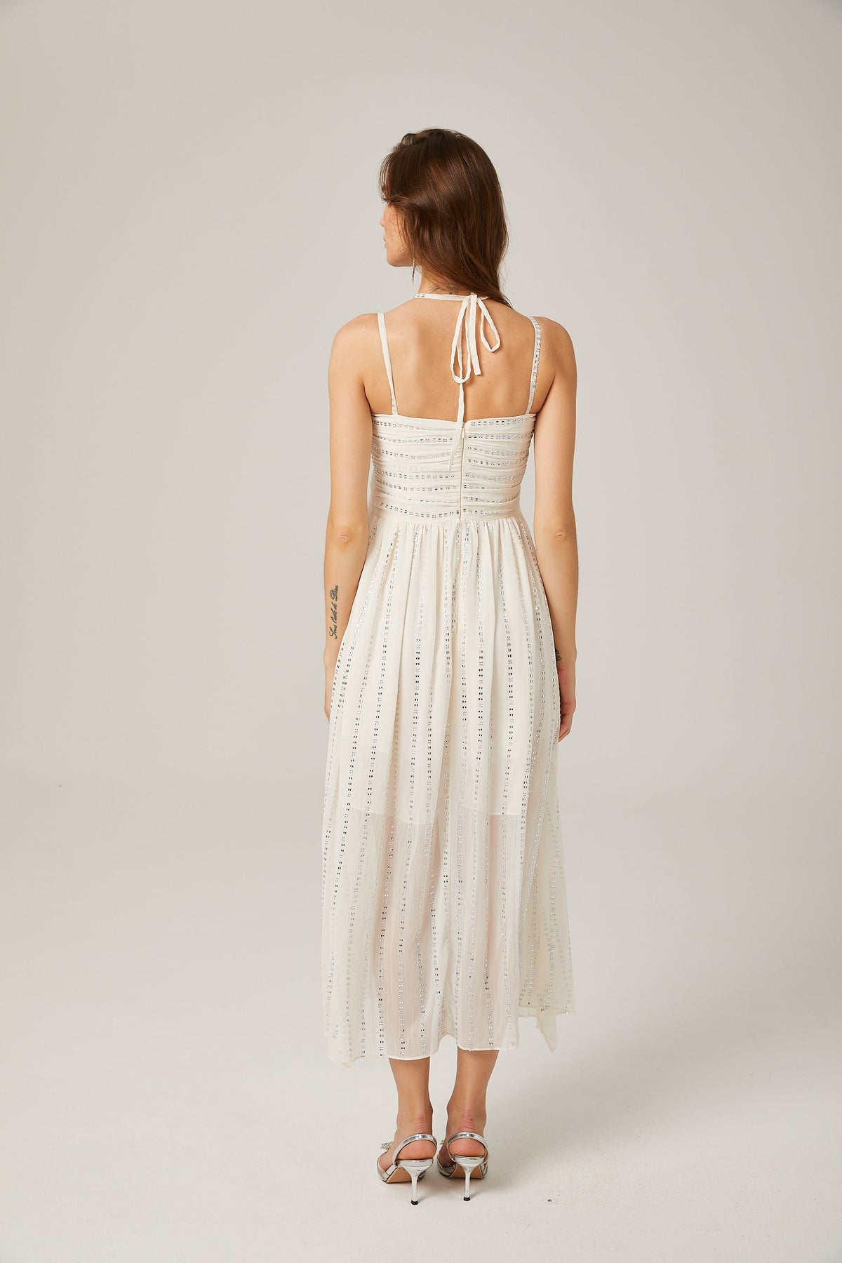 Adèle Pleated Midi Elbise - 2. görünüm