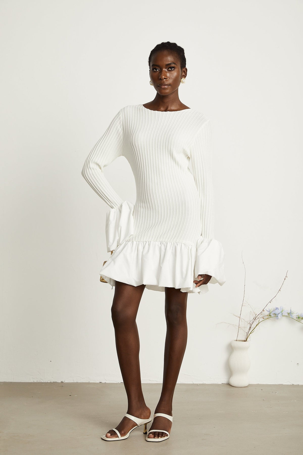 Gabriela Örgü Mini Elbise - 4. görünüm