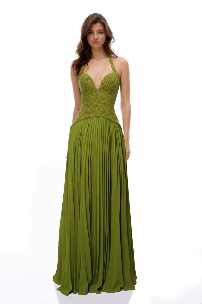 Emerald Korse Maxi Elbise - 4. görünüm