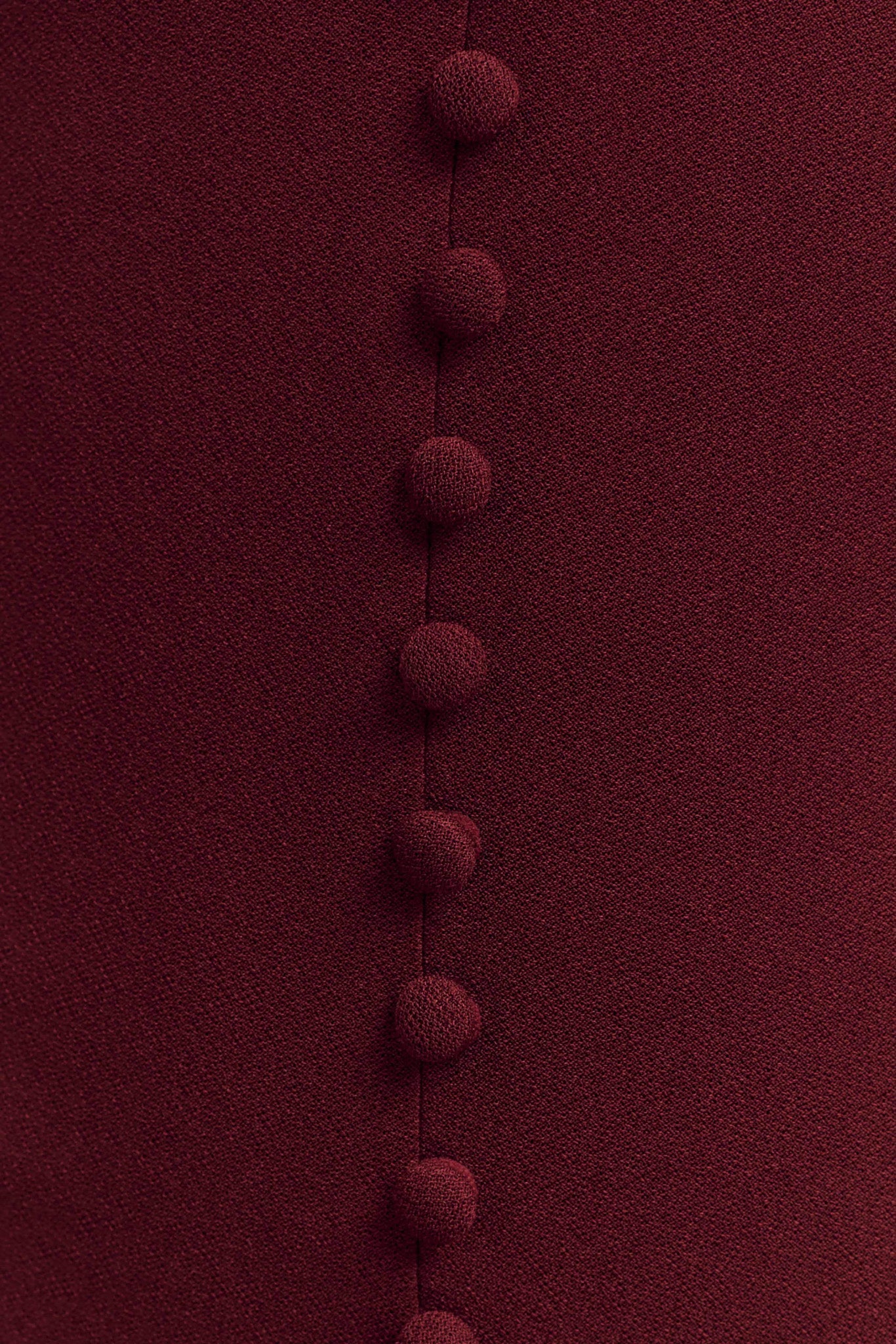 Annita Krep Boyundan Bağlamalı Midi Elbise - Merlot