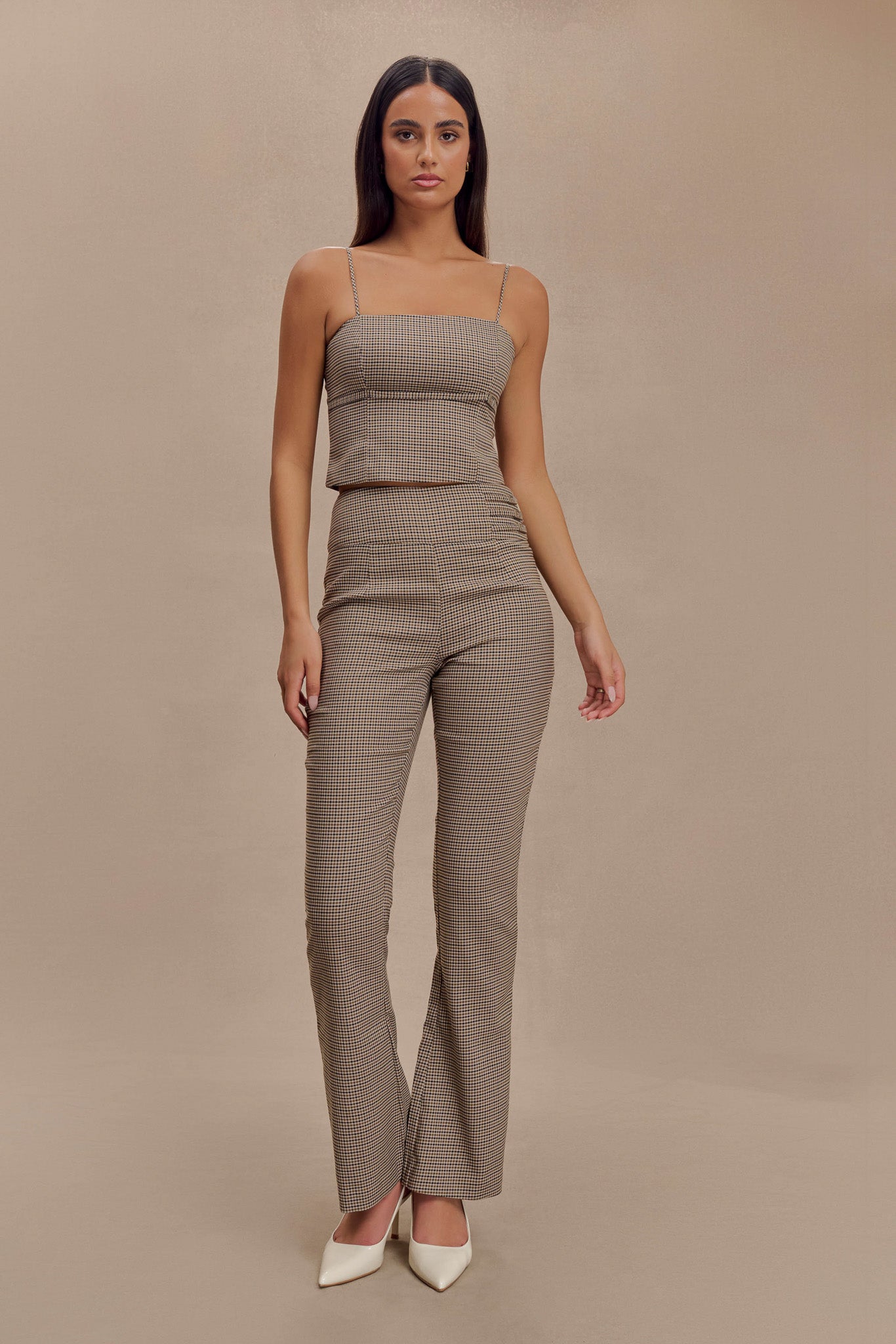 Aberley Crop Top - Tan Kareli