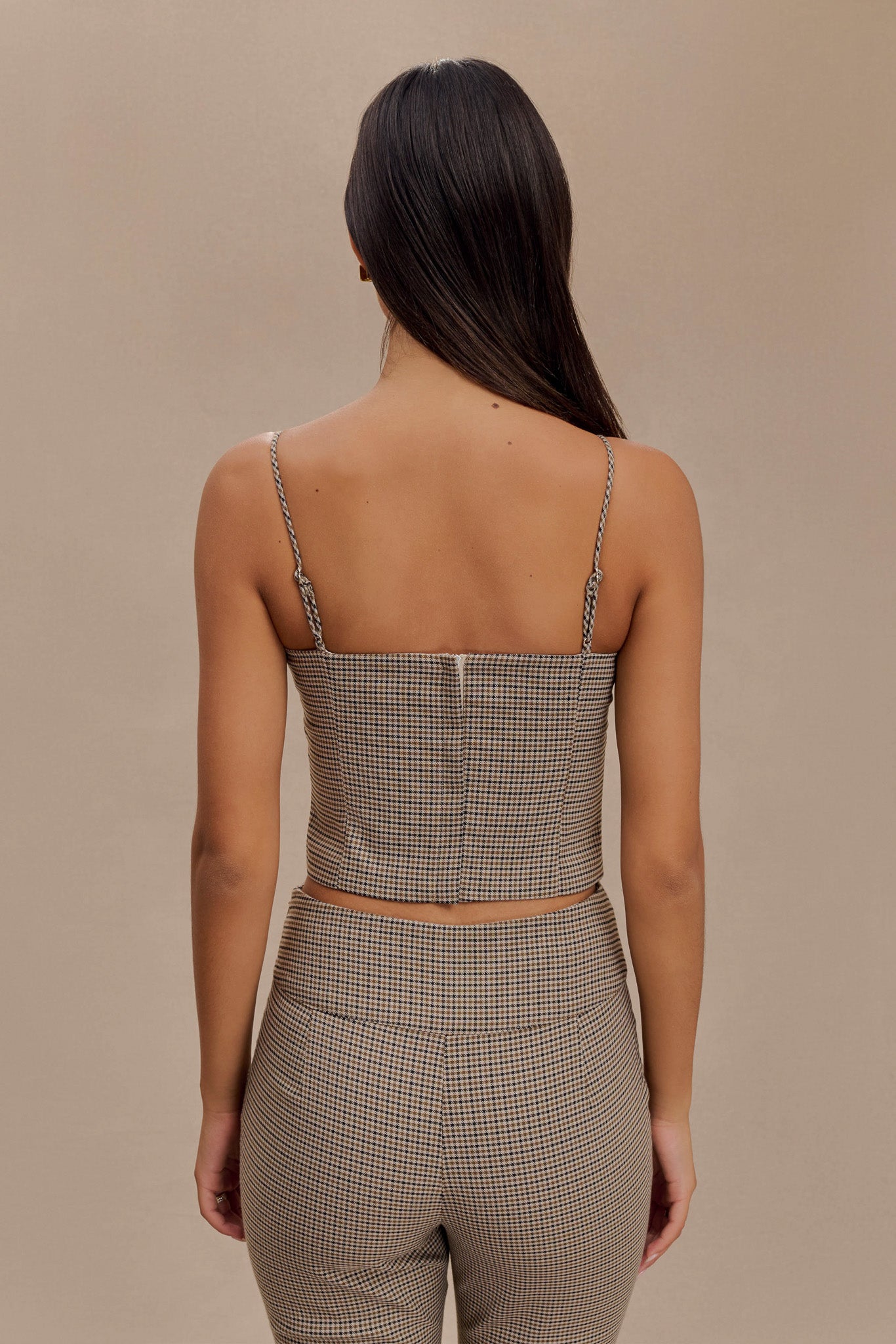 Aberley Crop Top - Tan Kareli