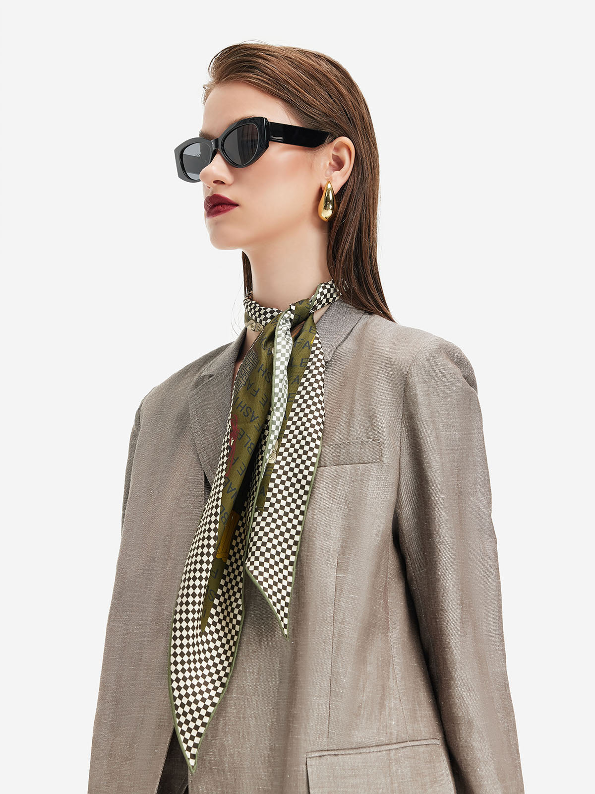 Fransız Yün Keten Blazer - 2. görünüm