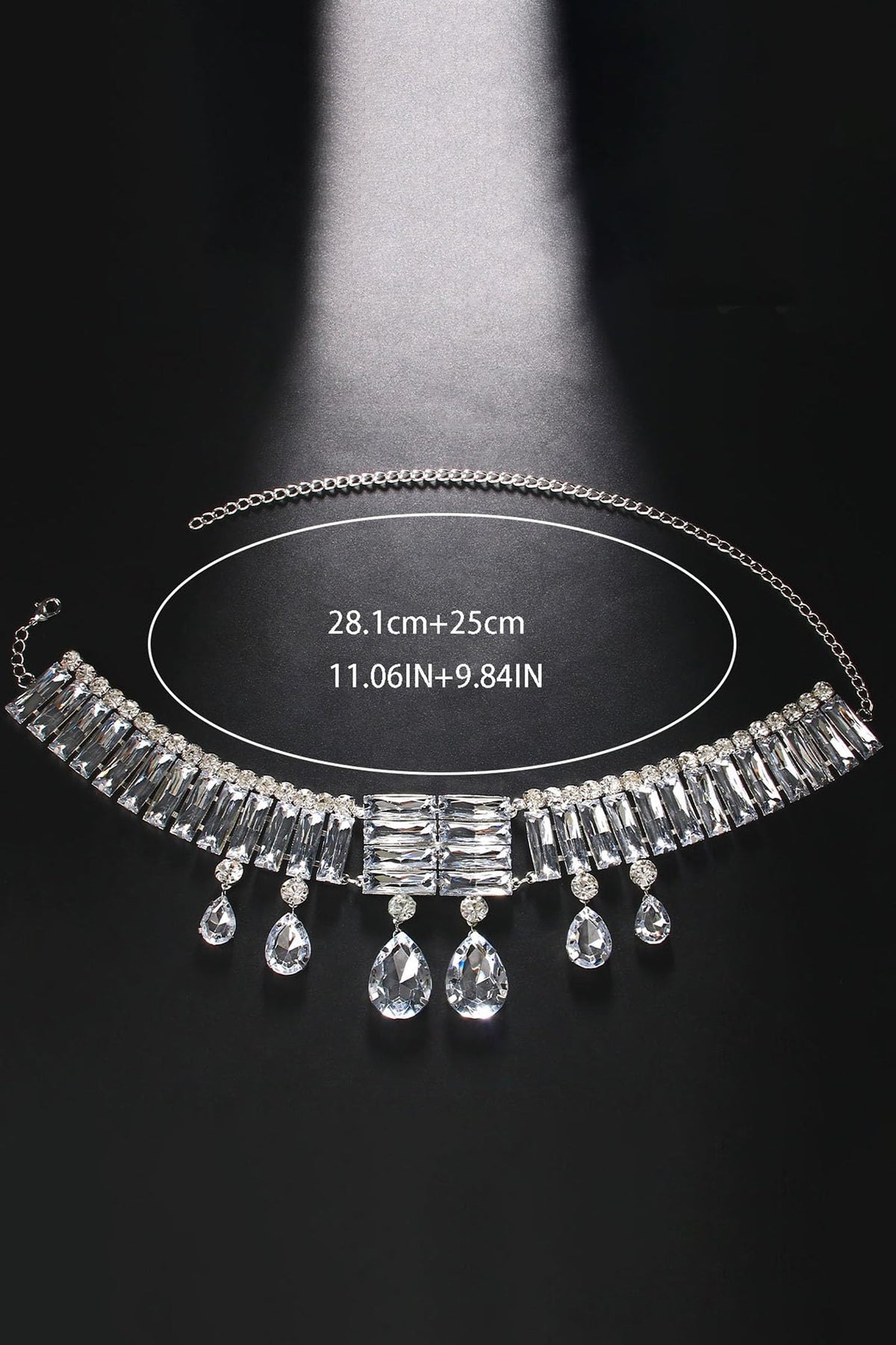 Çok Katlı Geometrik Kristal Kolye - 3. görünüm