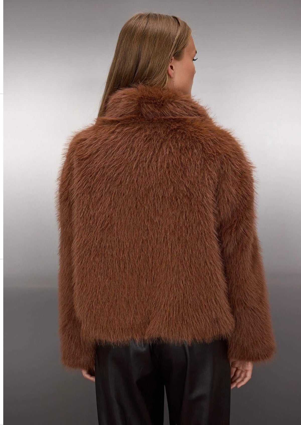 Sorén Mocha Luxe Vegan Kürk Ceket - 4. görünüm