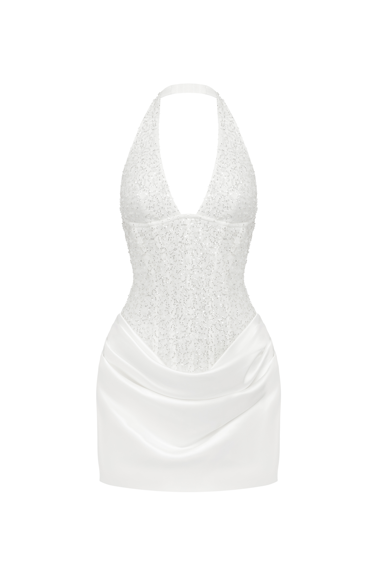 Adessa Mini Elbise – Fildişi - 8. görünüm