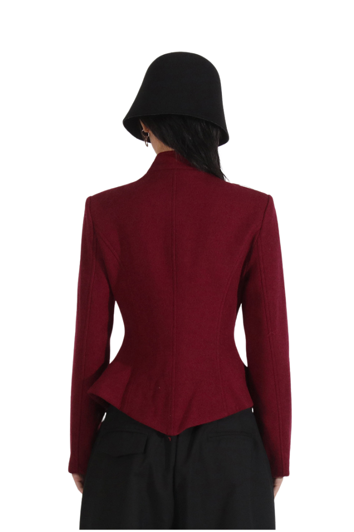Darcy Cut-Out Kaşe Ceket - 3. görünüm