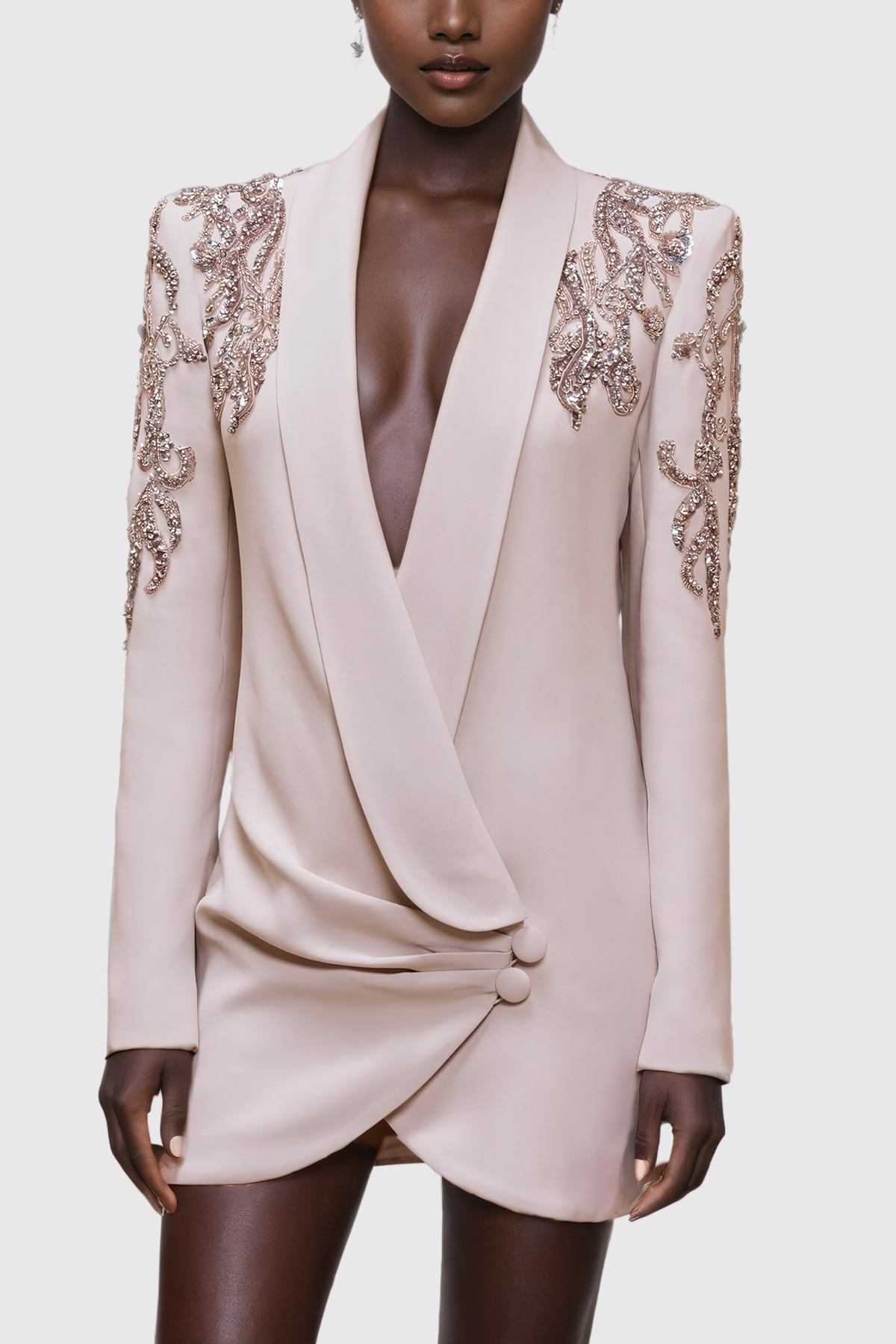 Alliance Taşlı Dantelli Dalma Blazer Mini Elbise - 2. görünüm
