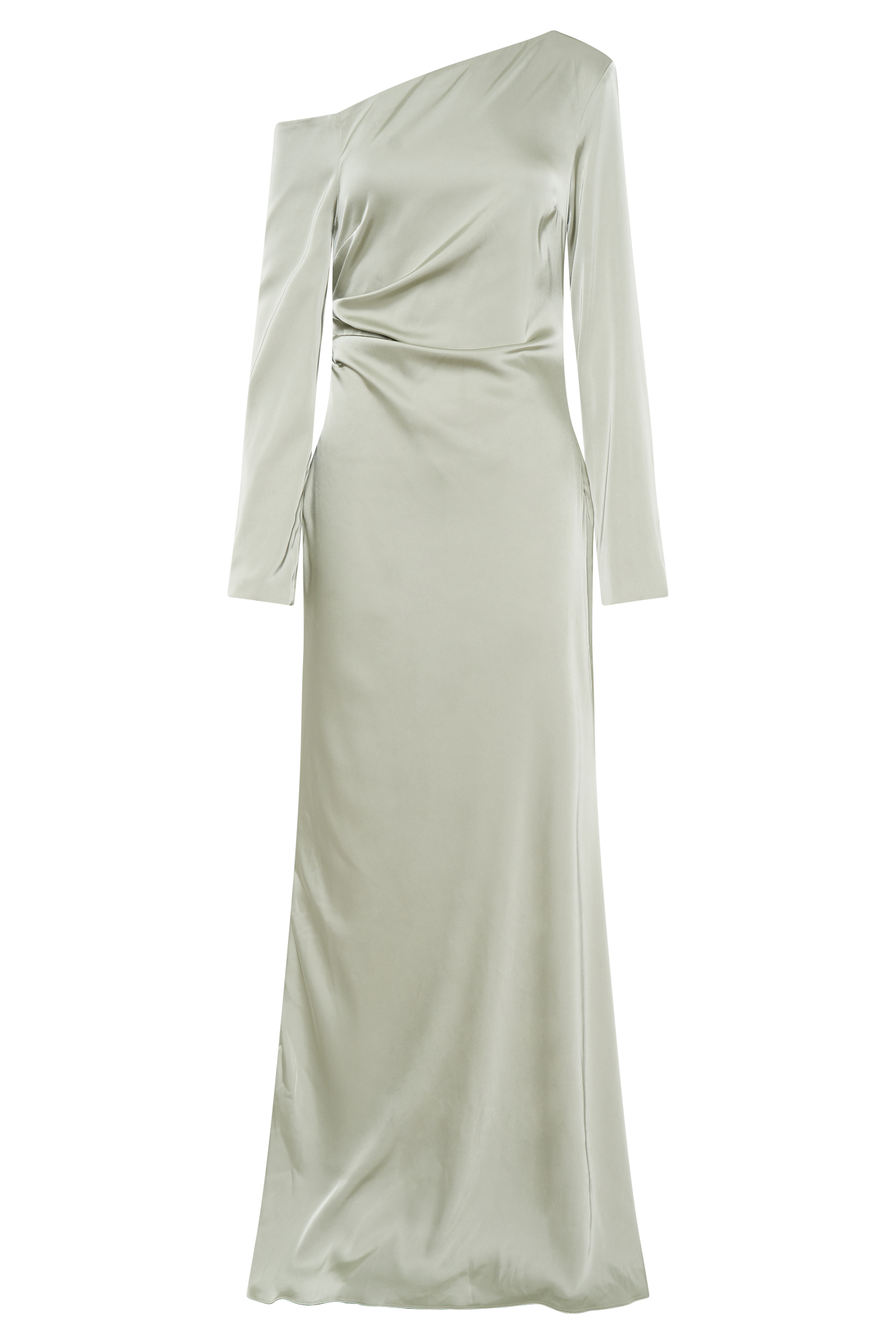 Avery Uzun Kollu Maxi Elbise - Adaçayı