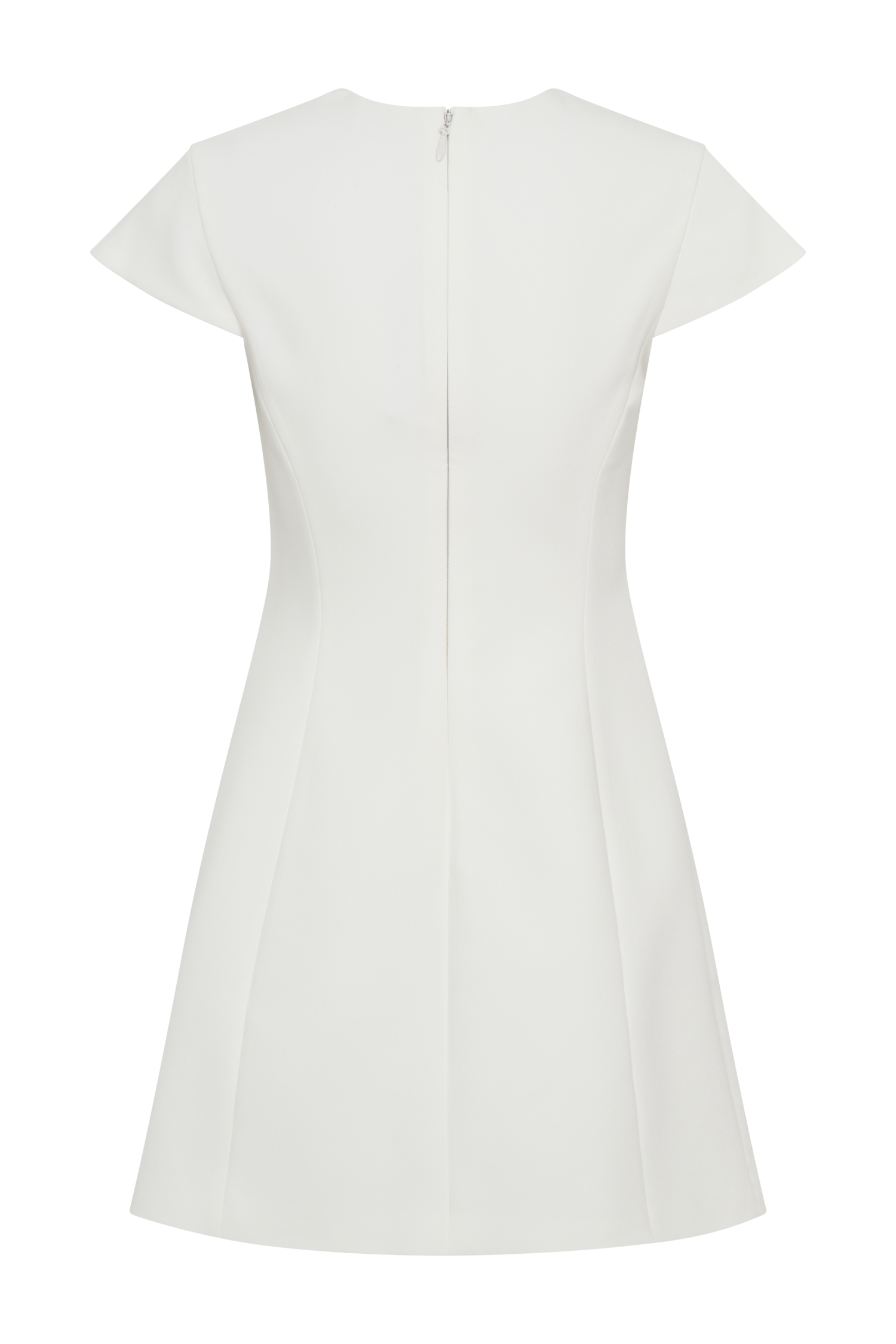 Remi Suiting Çiçek Desenli Mini Elbise - Beyaz