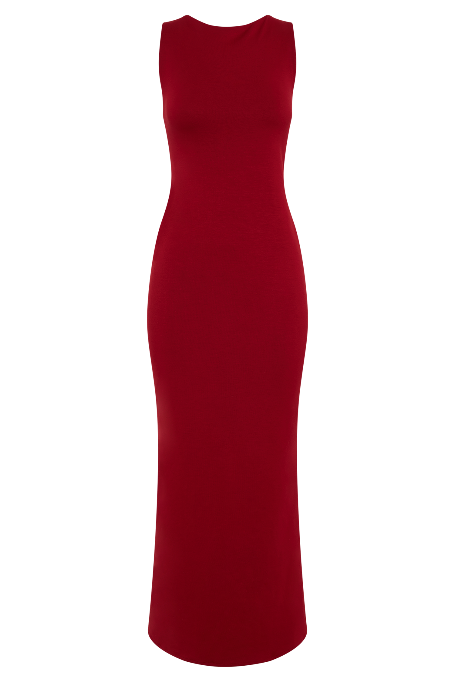 Catelyn Asimetrik Scuba Jersey Midi Elbise - Yakut