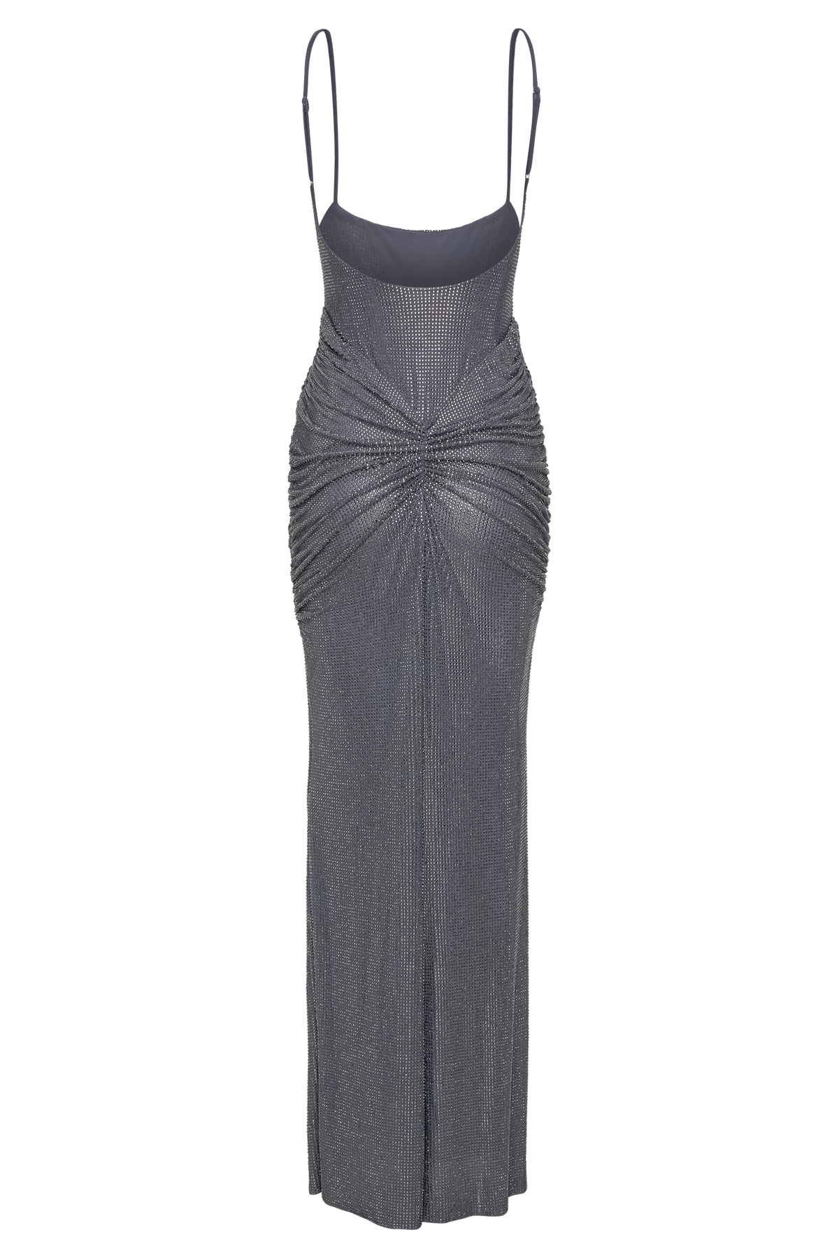Roisin Diamante Saten Maxi Elbise - Tunç