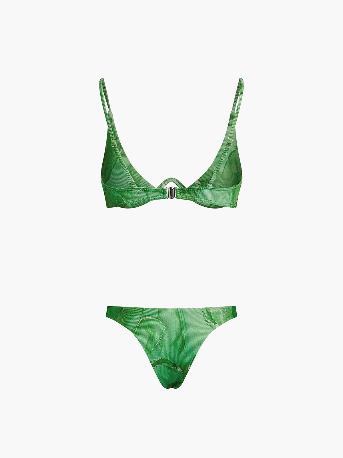 Spring Flames Desenli File Üç Parça Bikini Takımı