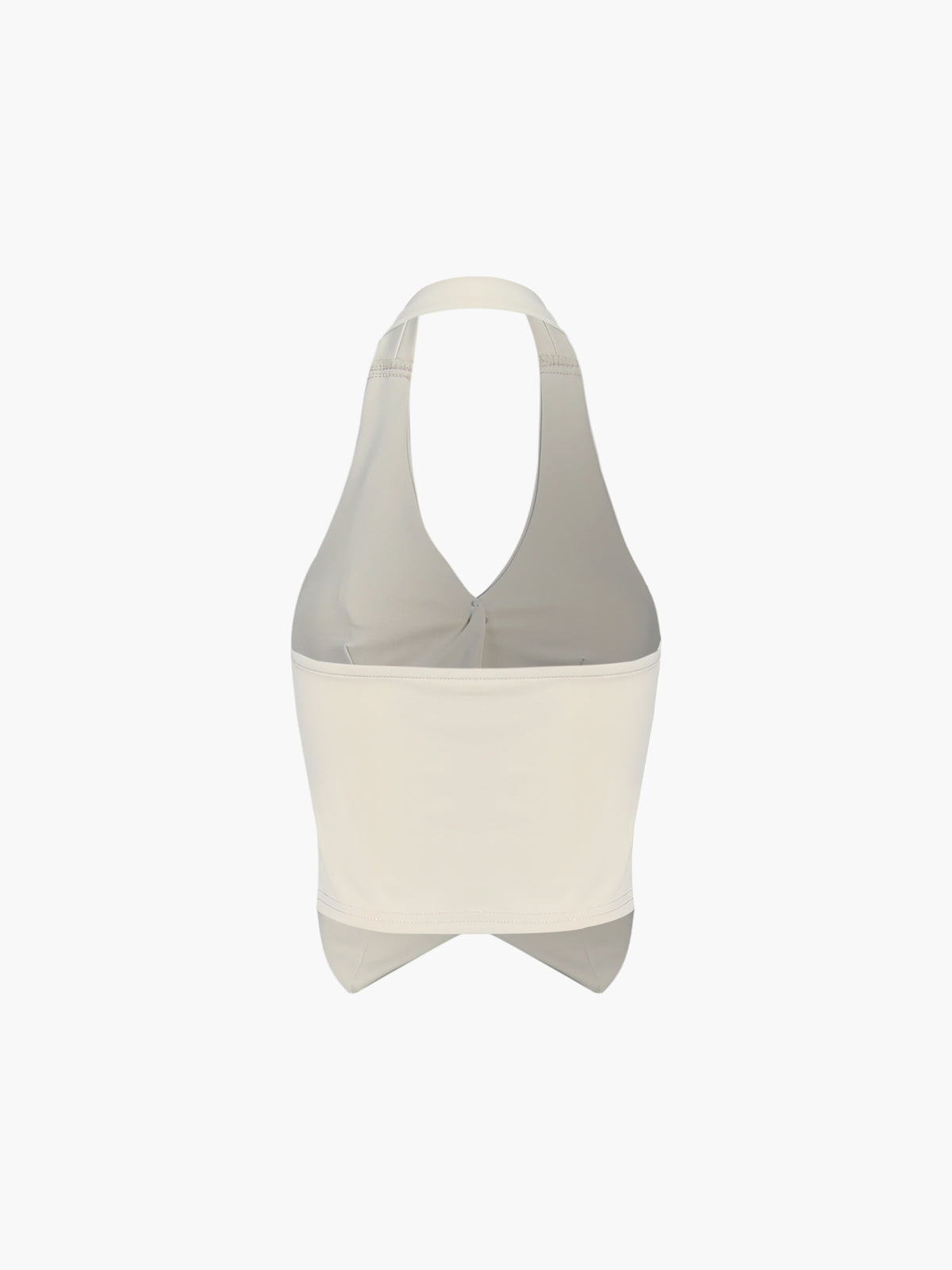 Boyundan Bağlamalı Sırtı Açık Yelek Etekli Takım Kayısı