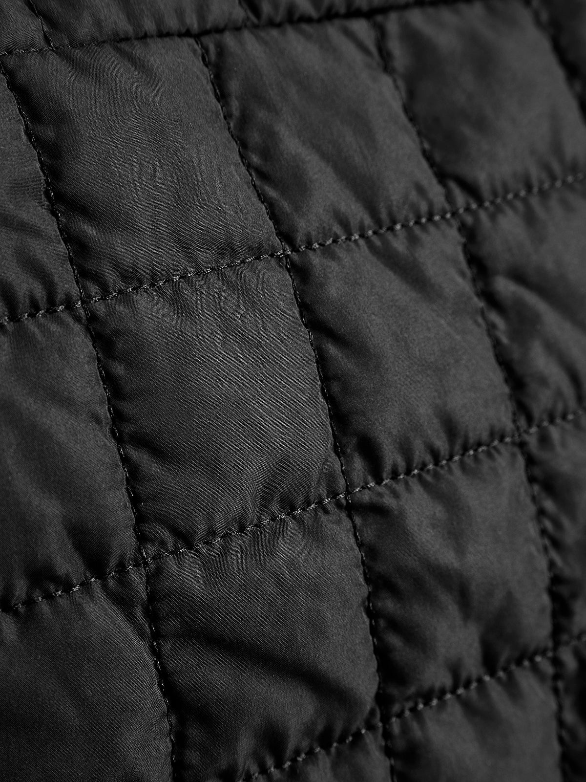 Ekose Büyük Puffer Omuz Çanta Siyah Bulut Model