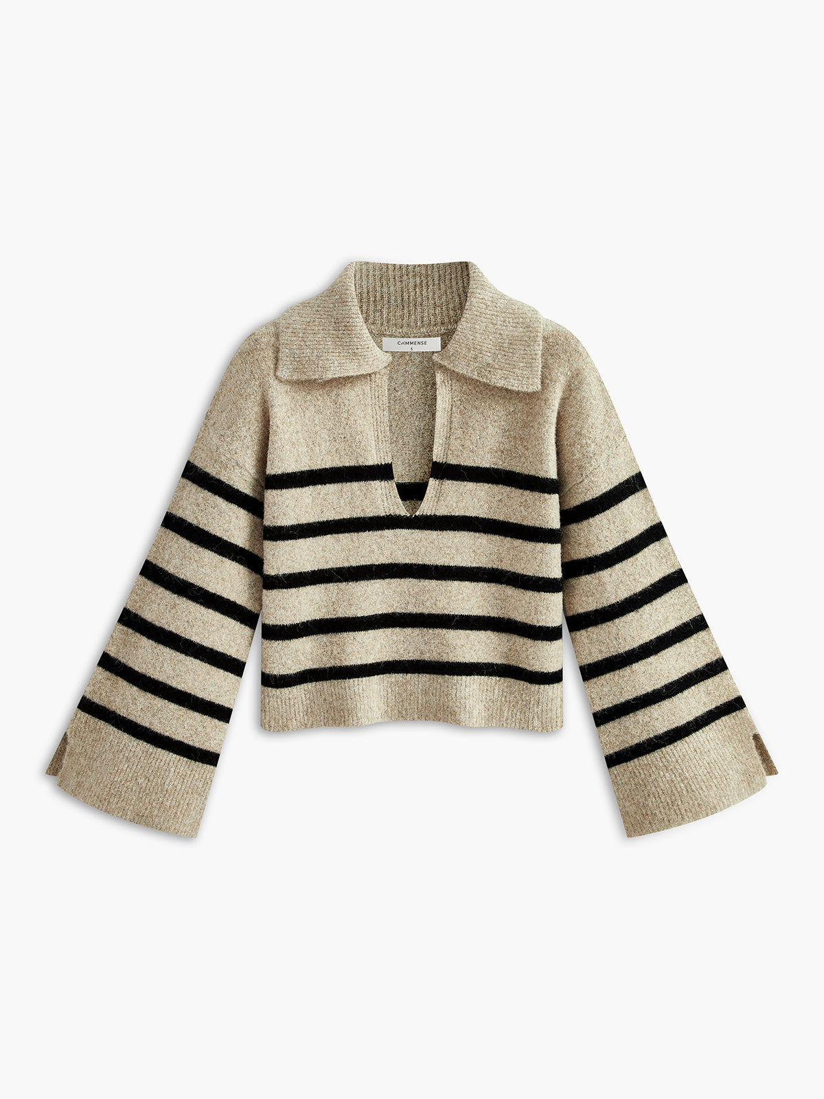 Oversize Çizgili Kazak - 5. görünüm