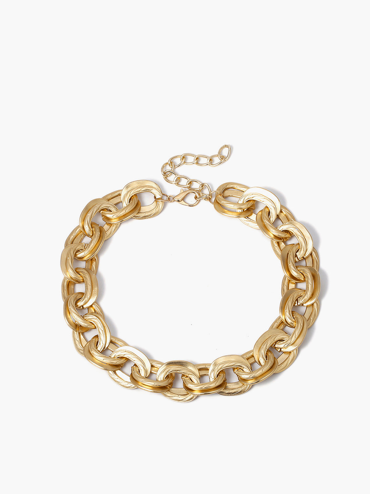 Kalın Altın Link Kolye Zincir Model