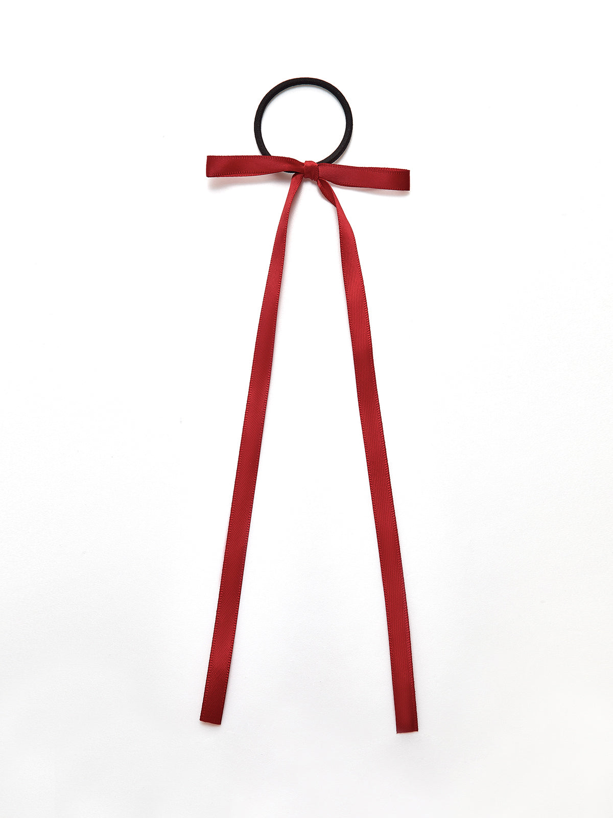 Minimalist Yay Saç Tokası Saten Kumaş Bordeaux