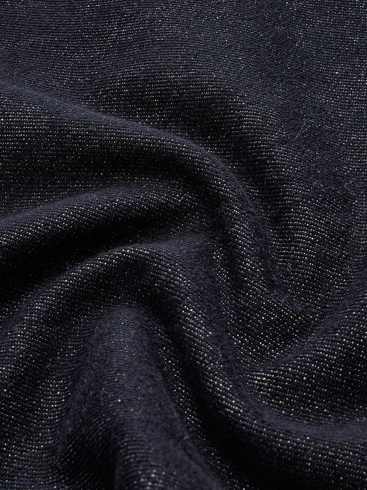 Vintage Bol Paça Denim Pantolon Lacivert Orta Bel