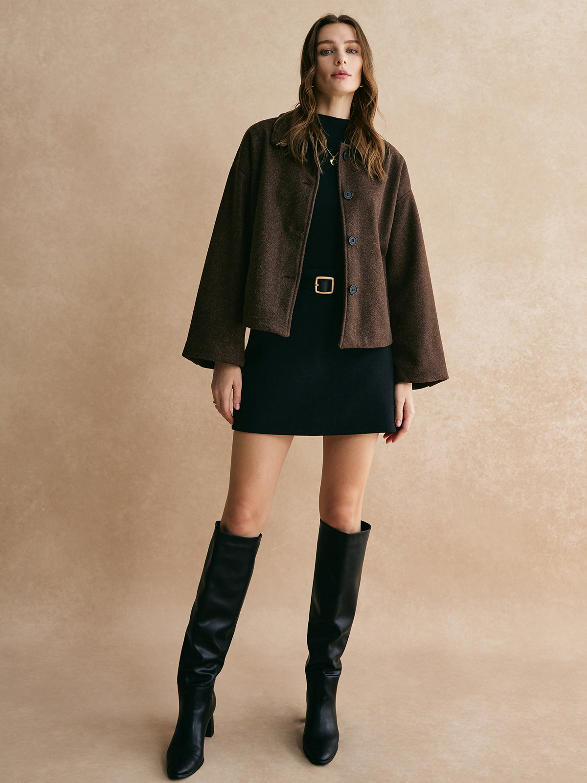 Tweed Düğmeli Ceket - 4. görünüm
