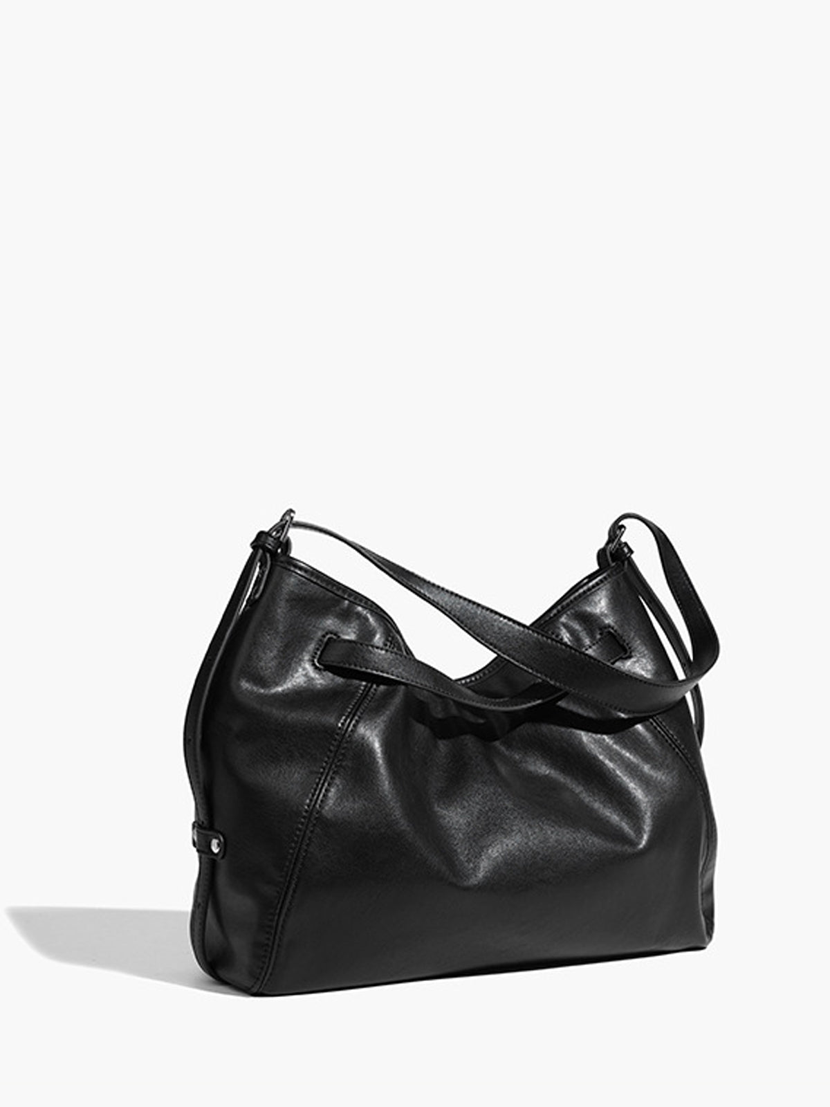 Büyük Kapasiteli Hobo Çanta Siyah Regular Fit