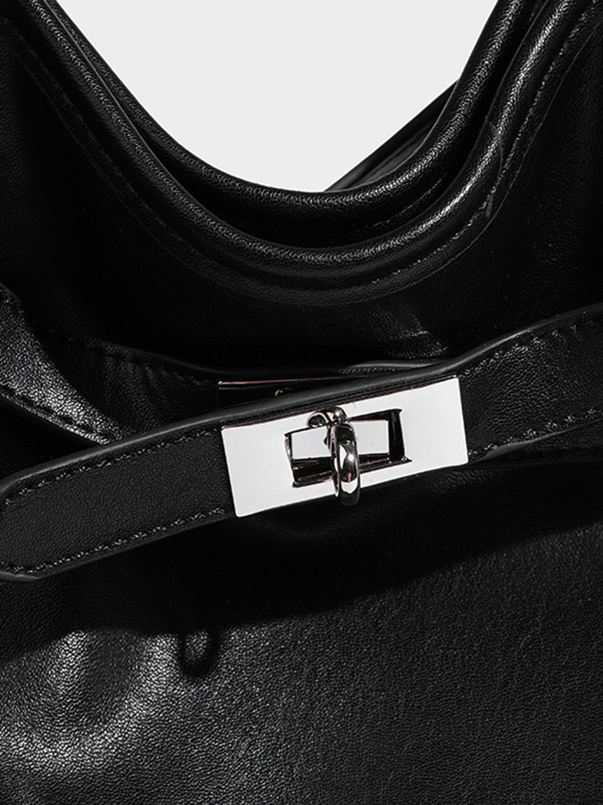 Büyük Kapasiteli Hobo Çanta Siyah Regular Fit