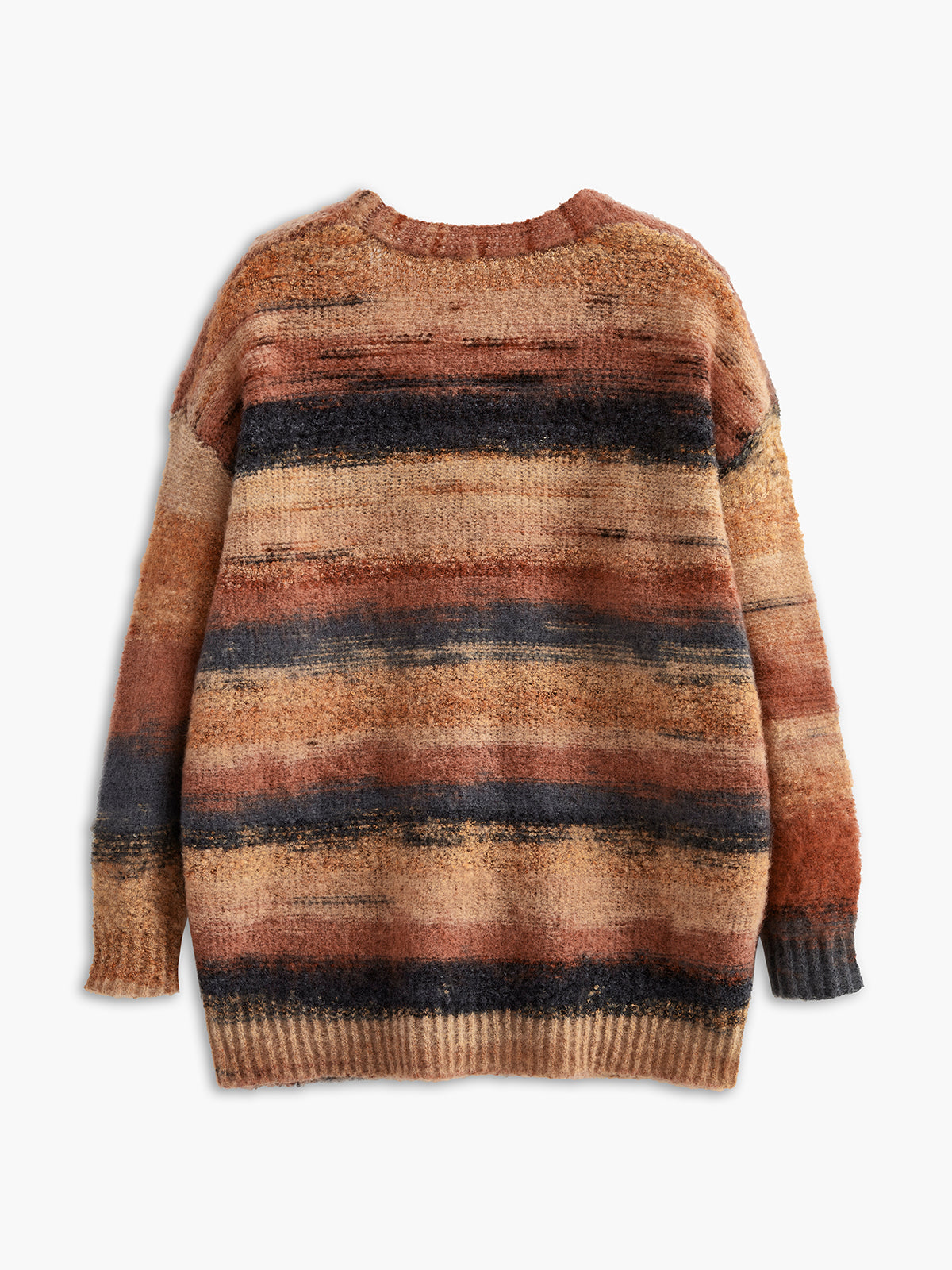 V Yaka Ombre Oversize Hırka - 2. görünüm