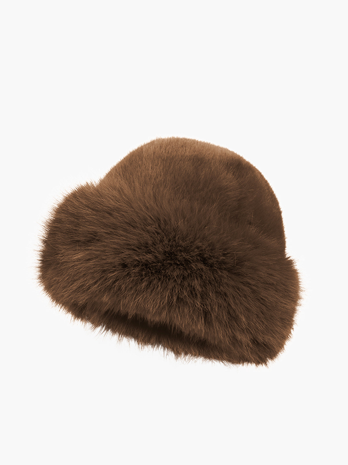 Minimalist Peluş Kovboy Şapkası Siyah Kahverengi