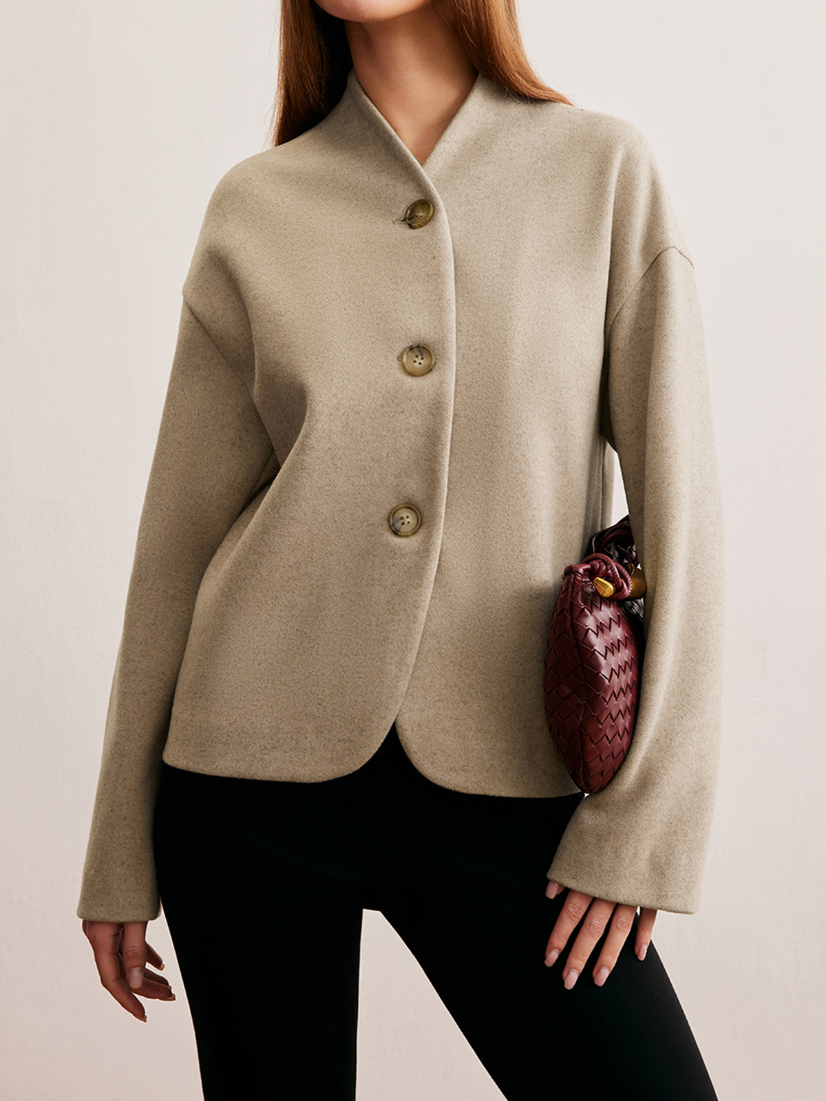 Minimalist Regular Fit Düğmeli Kardigan - 3. görünüm