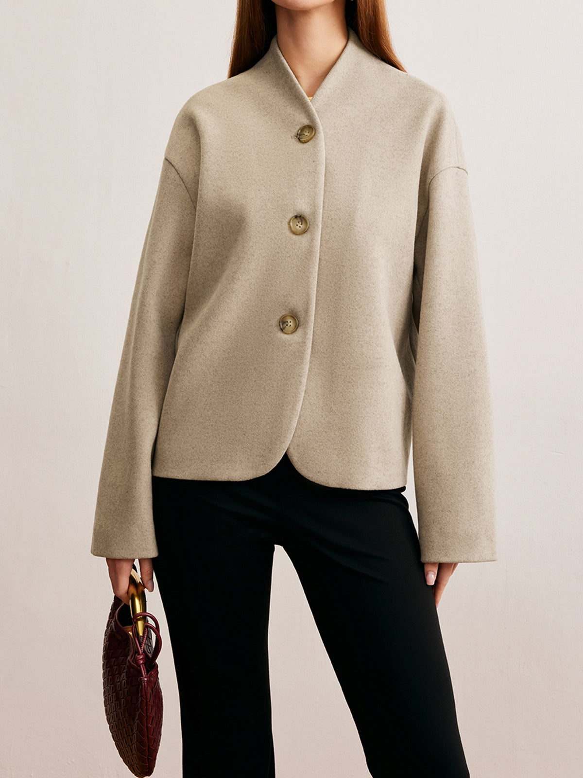 Minimalist Regular Fit Düğmeli Kardigan - 4. görünüm