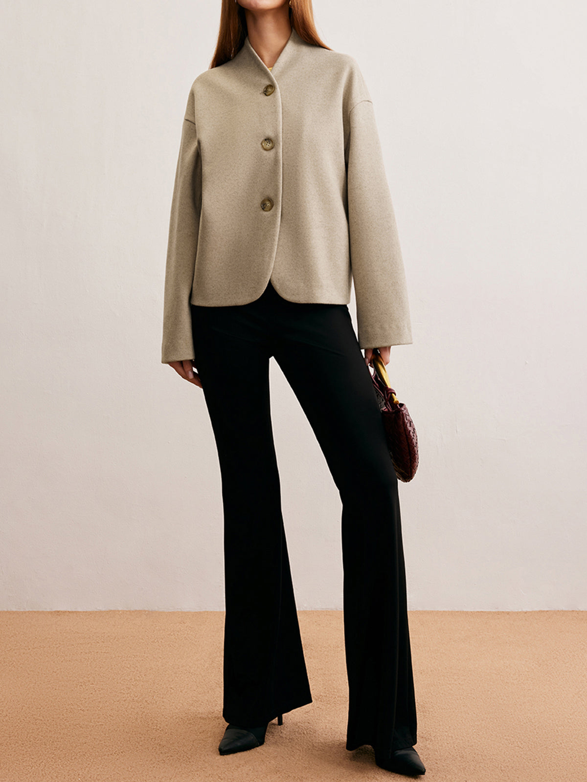 Minimalist Regular Fit Düğmeli Kardigan - 2. görünüm