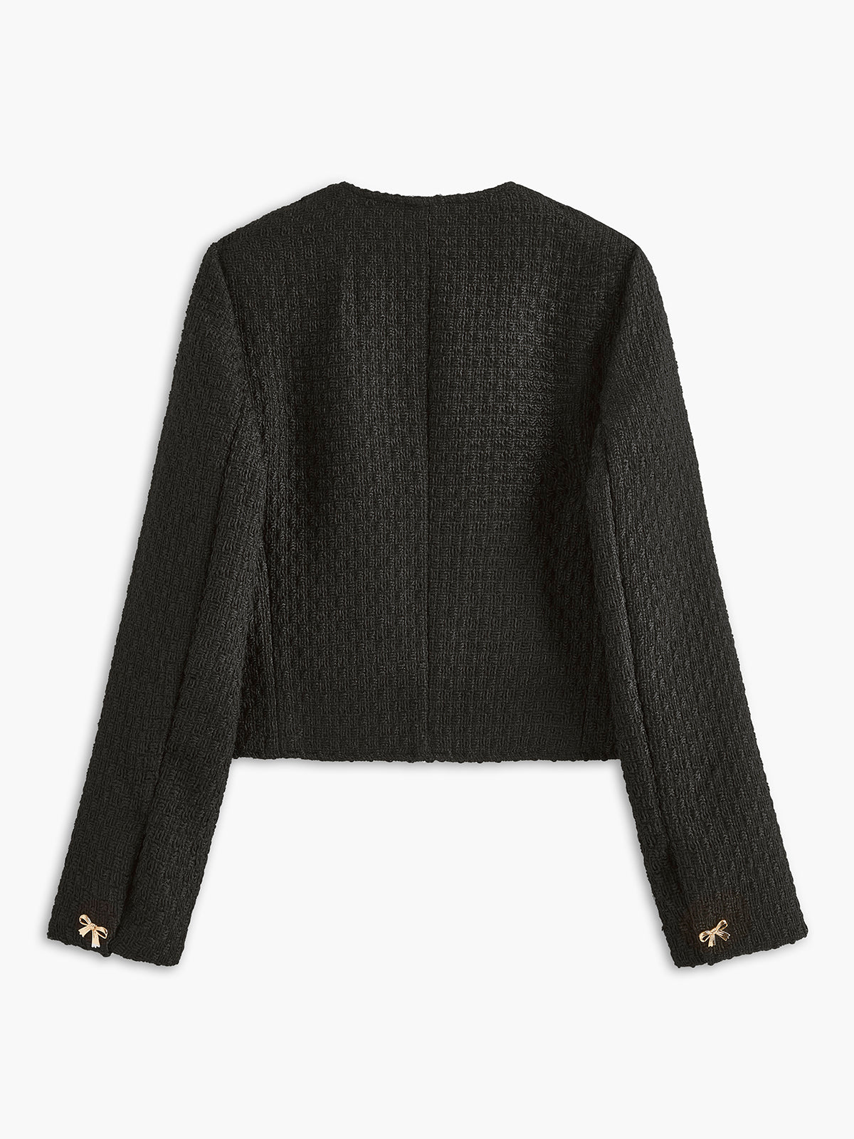 Altın Fiyonklu Tweed Ceket - 3. görünüm