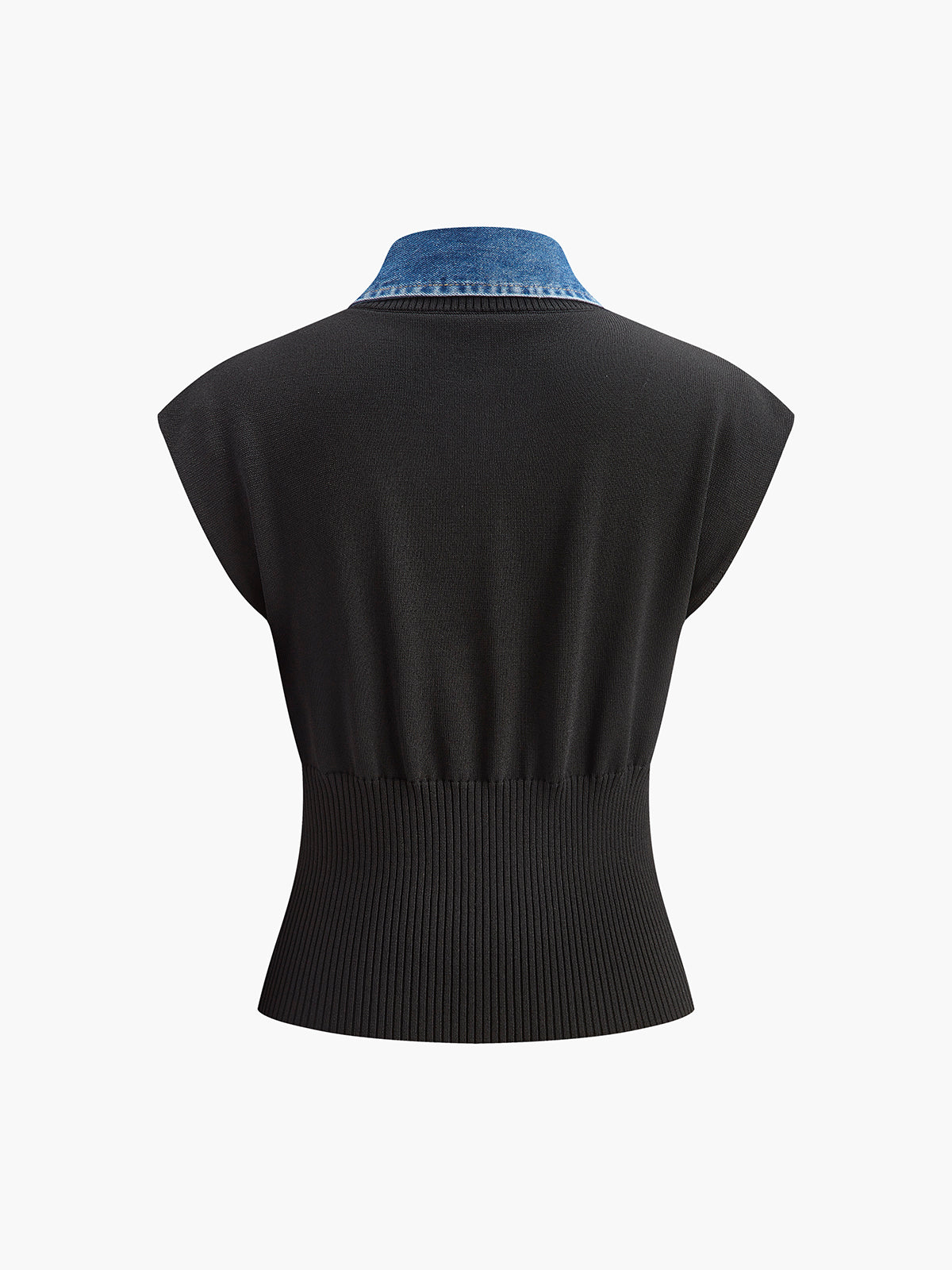 Kot Yakalı Yivli Örgü Üst - 2. görünüm