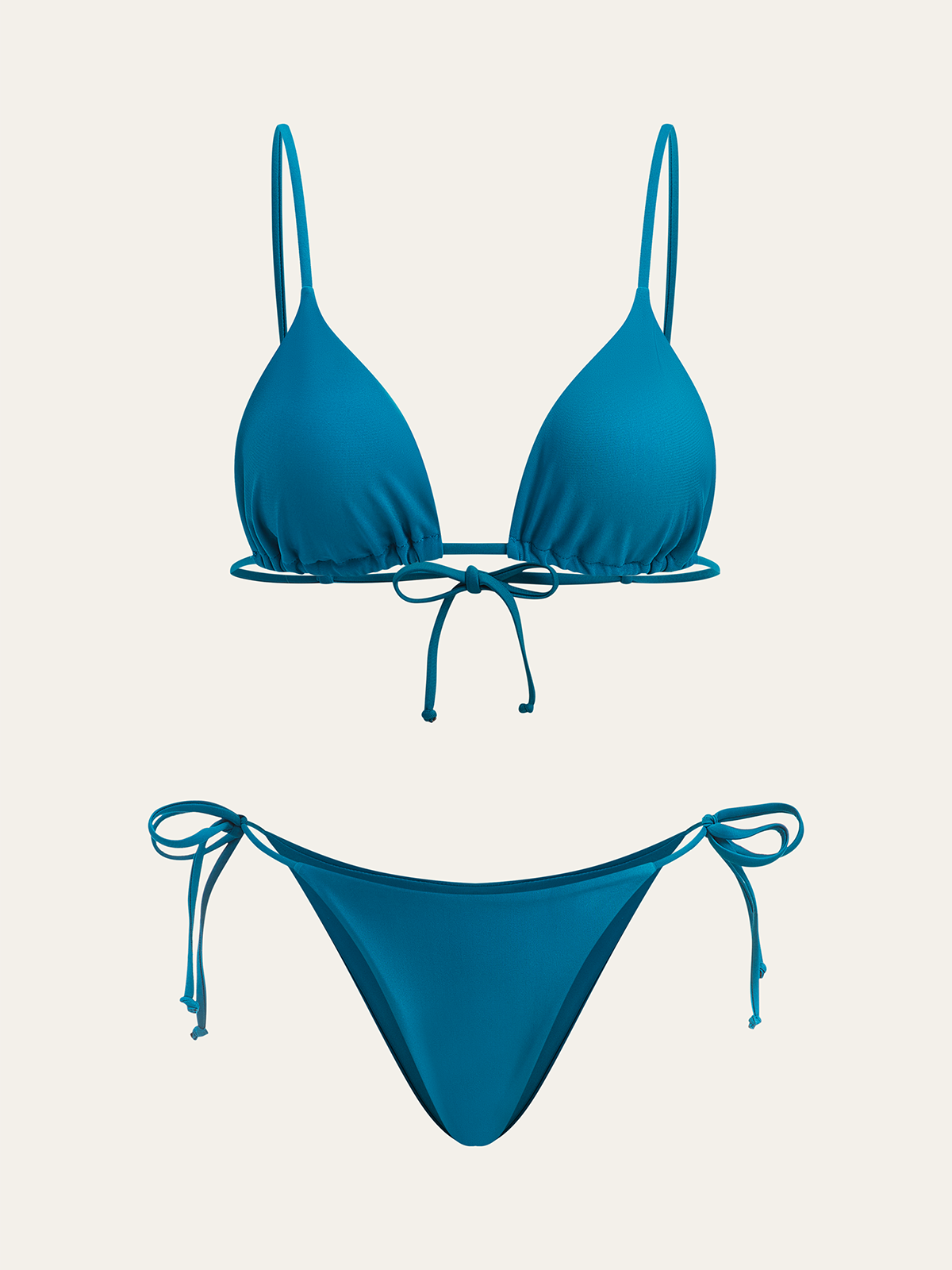 Üçgen Bikini Takımı Lacivert İki Alt Stili