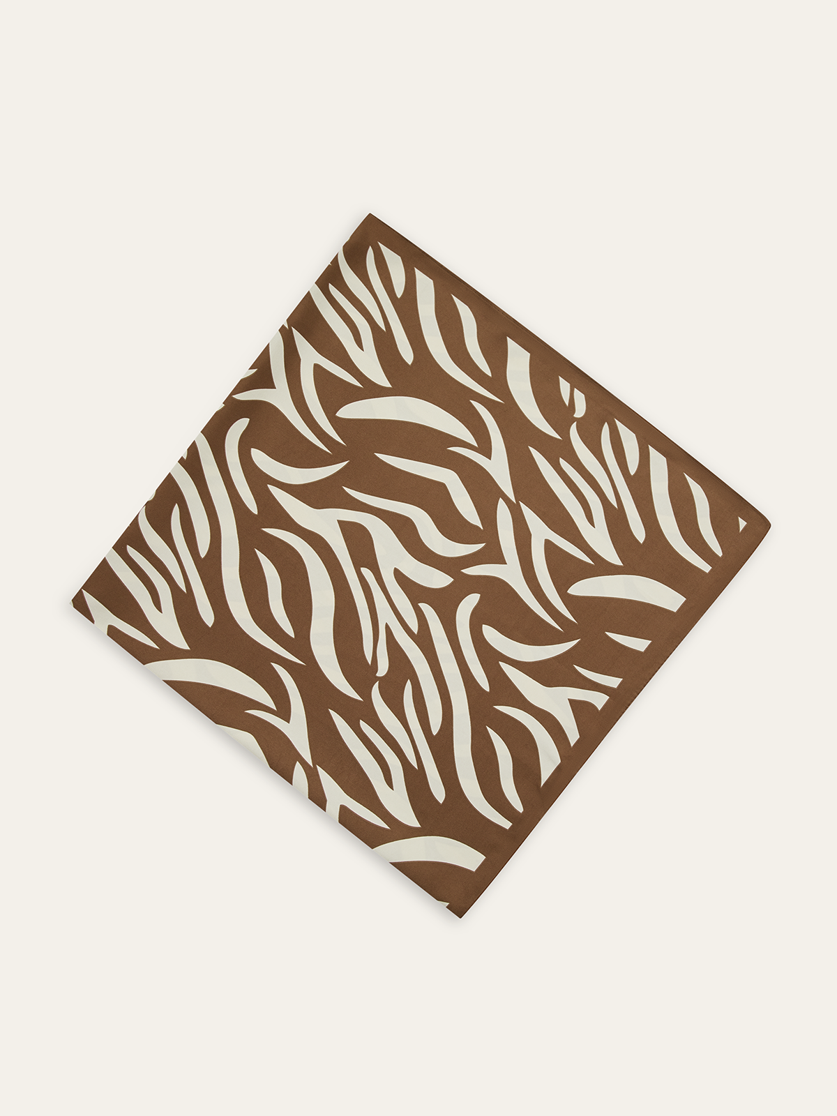 Zebra Desenli Kare Atkı - 3. görünüm