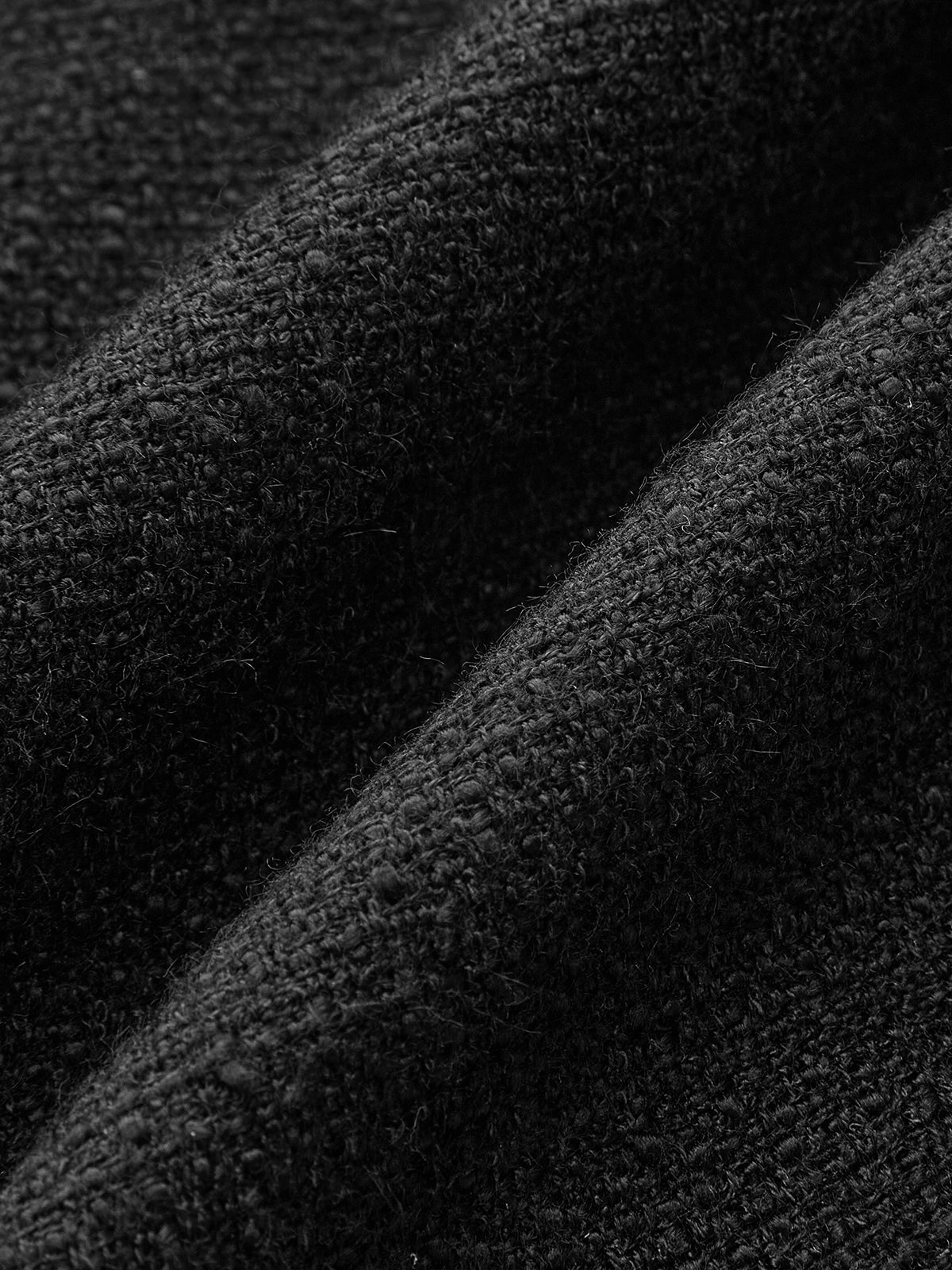 Tweed Örgülü Halat Yaka Kısa Kollu Elbise - 3. görünüm