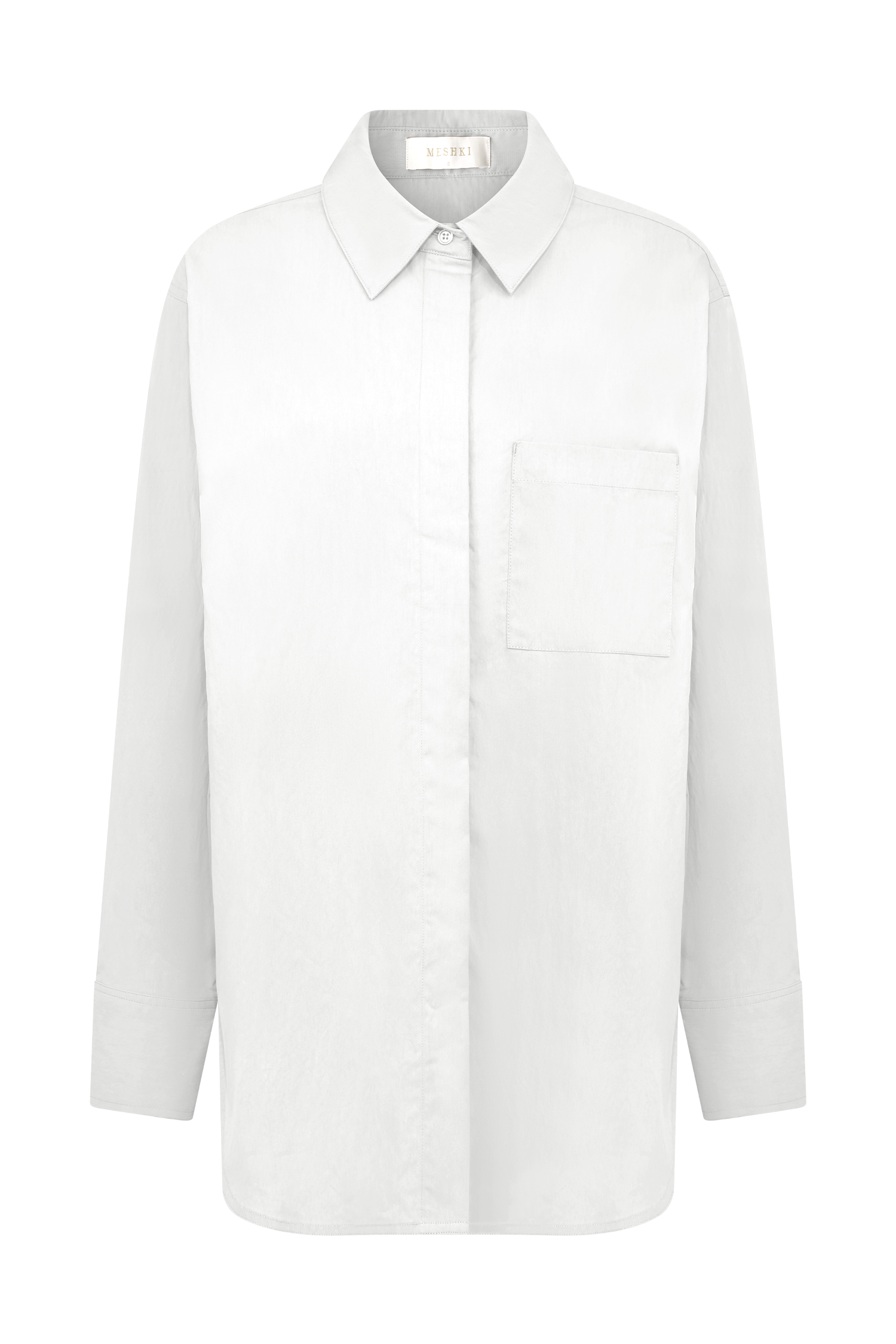 Campbell Pamuk Oversize Gömlek - Beyaz